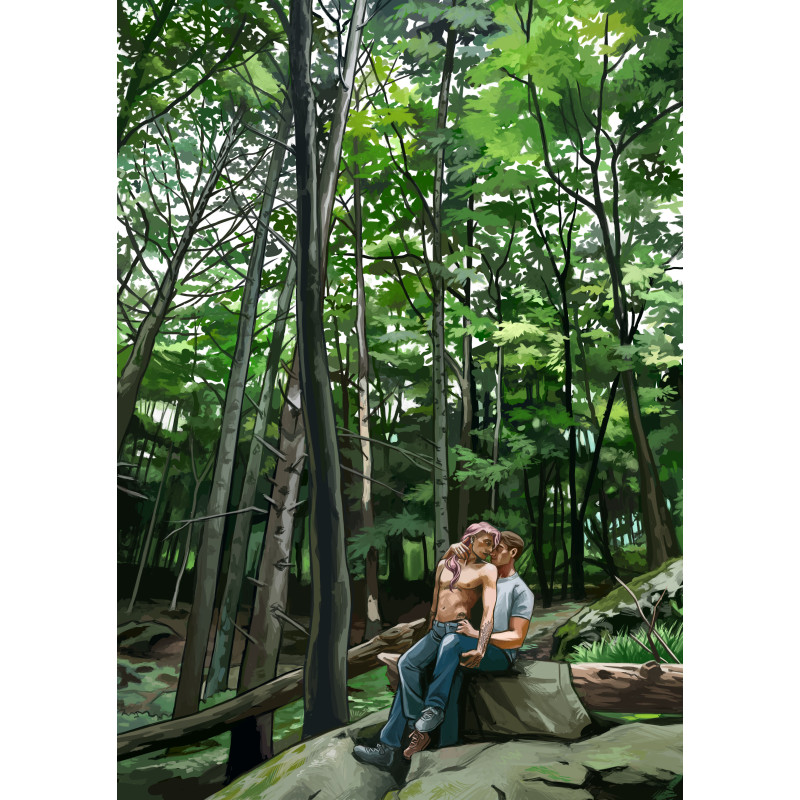 [Illustration] Randonnée romantique